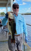 Mike Calloway with an 8.45 lb Big Bass at AFT Division 21 on Lake Toho 7-17-21